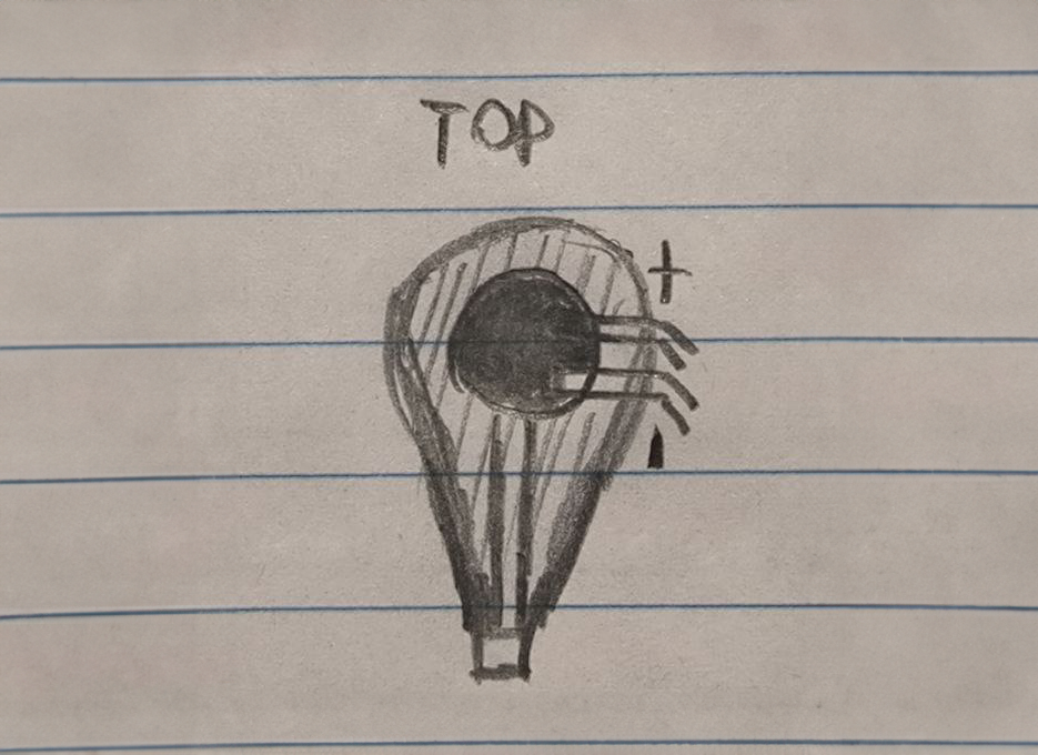 This is a circuit of the soap dispenser (View from the top)